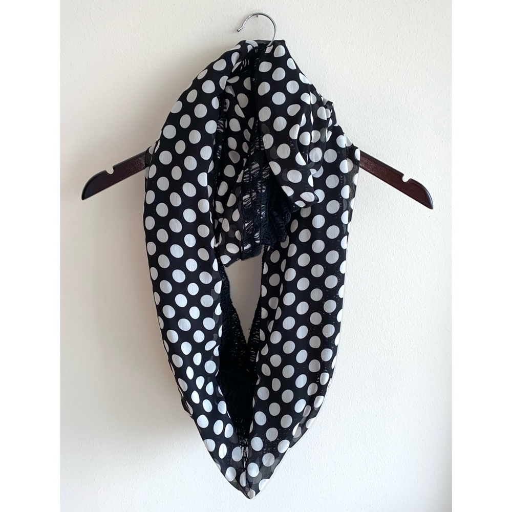 Apt 9 Women’s Polka Dot & Textured Infinity Scarf NWT